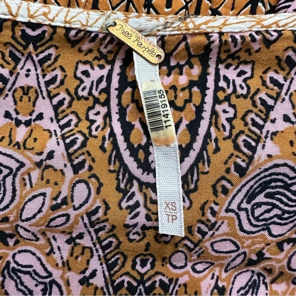 Free People Mexicali Rose Maxi Dress SZ XS Bohemian Feminine Coquette READ